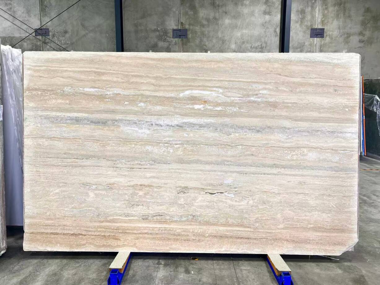 Silver Travertine Honed Vein Cut